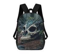 sinyumoney Skull in The Forest Mochila Escolar Infantil Impresa En 3D Para Niños, Mochilas De Viaje, Bolsas Para Libros Para Niños Estudiantes De Primaria 17inch