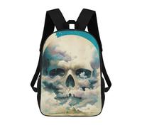 sinyumoney Skull in The Sky Mochilas Infantiles Escolares Impresas En 3D, Mochilas Para Niños, Mochilas De Viaje Para Niños Y Niñas, Mochilas Escolares Para Niños 17inch