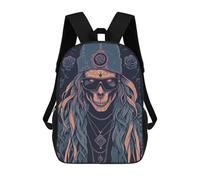 sinyumoney Skull Mochilas Impresas En 3D 17inch Mochila Escolar Infantil Para Exteriores, Mochila Informal De Día, Bolsas De Viaje Informales Para Estudiantes De Secundaria