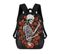 sinyumoney Skull Monarch Butterfly Mochila Infantil, Mochila Escolar Infantil, Mochilas Escolares Impresas En 3D Para Niños Y Estudiantes Adolescentes 17inch