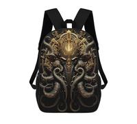 sinyumoney Skull Throne of Cthulhu Mochila Escolar Para Institutos Y Colegios Informales Para Acampar, Aventuras Al Aire Libre Y Viajes Diarios 17inch
