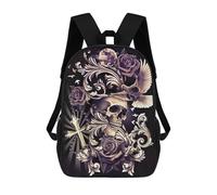 sinyumoney Skull with Dove Filigree Mochilas Para Niños Mochila Escolar Mochila Escolar Impresa En 3D Para Niños Estudiantes De Primaria Y Secundaria 17inch