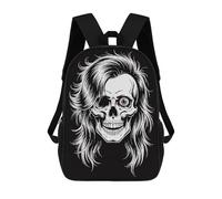 sinyumoney Skull with Hair And One Eye Mochila Escolar De Moda Para Estudiantes, Adecuada Para Niños Y Niñas, Mochila Informal Para Viajes Al Aire Libre, Esencial Para El Día A Día 17inch