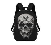 sinyumoney Skull with X Tattoo Mochilas Infantiles Impresas En 3D Para Niños. Mochilas De Viaje De Moda Para Niños. Mochila Escolar Para Estudiantes De Primaria Y Secundaria.