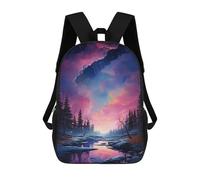 sinyumoney Sky Above The River Mochila Escolar, Mochila Informal, Mochila De Día, Mochila Escolar, De Trabajo Y De Viaje Para Hombres, Mujeres Y Adolescentes. 17inch