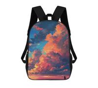 sinyumoney Sky on Fire Dramatic Sunset Clouds Mochila Escolar Grande Para Niños, Niñas, Adolescentes, Hombres Y Mujeres 17inch