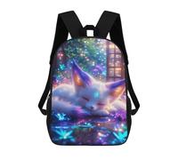 sinyumoney Sleeping Baby Kitsune Mochila Escolar Grande, Ligera E Informal: Perfecta Para Viajes, Trabajo Y Uso Diario 17inch