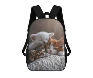 sinyumoney Sleeping Kittens Mochila Escolar, Mochila De Negocios Para Portátil, Mochila Unisex Informal Para Hombres/mujeres 17inch
