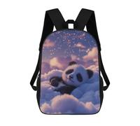 sinyumoney Sleeping Panda Bear Mochilas Escolares Para Niños Y Niñas, Mochilas Deportivas Informales Para Primaria, Mochilas De Gran Capacidad Para Libros 17inch
