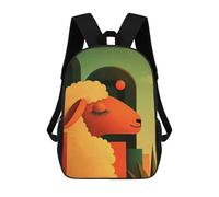 sinyumoney Sleeping Sheep Illustration Mochila, Mochila Escolar Impresa En 3D, Bolsa Para El Almuerzo Escolar, Mochila De Viaje, Mochila Para Amigos, Mochila Escolar Para Niñas Y Niños 17inch