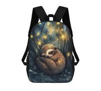 sinyumoney Sleeping Sloth in Forest Mochilas Para Niños, Mochilas Escolares Personalizadas En 3D Para Niños Y Niñas, Mochilas Escolares Grandes, Mochilas Informales Para El Día A Día 17inch