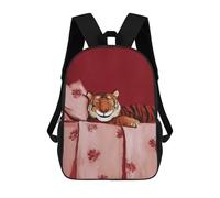 sinyumoney Sleeping Tiger Painting Mochila Escolar Para Institutos De Secundaria Mochila Informal - Perfecta Para Viajes, Trabajo Y Uso Diario 17inch