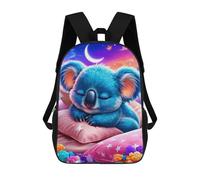sinyumoney Sleepy Blue Koala Night Mochila Escolar Grande Para Niños, Niñas, Adolescentes, Hombres Y Mujeres 17inch