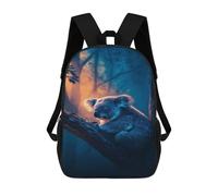 sinyumoney Sleepy Koala in Tree Mochilas Para Niños 17inch Mochila Escolar Mochila Escolar Impresa En 3D Para Niños De Primaria Y Secundaria