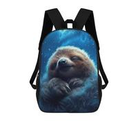 sinyumoney Sleepy Sloth in Clouds Mochila Escolar De Moda Para Estudiantes, Adecuada Para Niños Y Niñas, Mochila Informal Para Viajes Al Aire Libre, Esencial Para El Día A Día 17inch