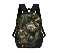 sinyumoney Sloth Abstract Floral Mochilas Impresas En 3D 17inch Mochila Escolar Infantil Para Exteriores, Mochila Informal De Día, Bolsas De Viaje Informales Para Estudiantes De Secundaria