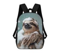 sinyumoney Sloth Enjoying A Bubbly Bath Mochila Escolar De 17 Pulgadas Impresa En 3D Mochilas Infantiles Mochila Genial Impresa En 3D Para Niños De Primaria Y Secundaria