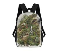 sinyumoney Sloth Family in Amazon Rainforest Mochilas Infantiles Impresas En 3D De 17 Pulgadas. Mochila Escolar Informal Impresa En 3D Para Niños De Primaria Y Secundaria.