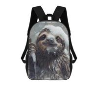 sinyumoney Sloth in A Bubble Bath Mochilas Escolares Para La Escuela Secundaria, Preparatoria, Universidad Y Viajes Para Niñas Y Adolescentes 17inch