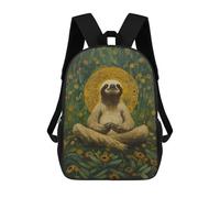 sinyumoney Sloth in Meditation Mochilas Para Niños Mochila Escolar Mochila Escolar Impresa En 3D Para Niños Estudiantes De Primaria Y Secundaria 17inch
