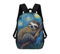 sinyumoney Sloth in Starry Night Mochilas Para Niños Mochila Escolar Mochila Escolar Impresa En 3D Mochilas Escolares De Moda Para Niños De Primaria Y Secundaria 17inch