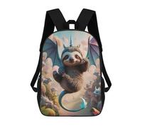 sinyumoney Sloth Pup Dragon Unicorn Hybrid Mochila, Mochila Escolar Impresa En 3D, Bolsa Para El Almuerzo Escolar, Mochila De Viaje, Mochila Para Amigos, Mochila Escolar Para Niñas Y Niños 17inch