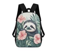 sinyumoney Sloth Tropical Floral Botanical Mochilas Infantiles Impresas En 3D Para Niños. Mochilas De Viaje De Moda Para Niños. Mochila Escolar Para Estudiantes De Primaria Y Secundaria.