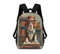 sinyumoney Smart Brittany Spaniel Dog Mochila, Mochila Infantil, Mochila Escolar Para Estudiantes, Mochila Para Libros, Mochila Escolar Impresa En 3D Para Niños Y Niñas 17inch