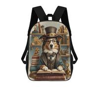 sinyumoney Smart Collie Dog Class Mochila Para Niños, Adolescentes Y Estudiantes, Mochilas Para Niñas, Mochilas Para Niños Pequeños, Primaria Y Secundaria 17inch