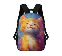 sinyumoney Smile of Joyful Cat Mochila Escolar Infantil Impresa En 3D Para Niños, Mochilas De Viaje, Bolsas Para Libros, Mochila Escolar Infantil 17inch