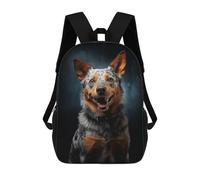 sinyumoney Smiling Australian Cattle Dog Mochilas Escolares, Bolsos De Negocios, Bolsos Para Portátiles Resistentes Para Hombres, Mujeres Y Adolescentes 17inch