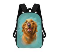sinyumoney Smiling Golden Dog Mochila Escolar Para La Escuela Secundaria, Preparatoria, Universidad, Viajes Para Adolescentes, Niñas, Niños, Mujeres Y Hombres 17inch