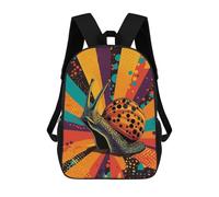 sinyumoney Snail Pop Art Rainbow Snail Funky Garden Creature Mochila Escolar, Mochila Informal, Mochila De Día, Mochila Escolar, De Trabajo Y De Viaje Para Hombres, Mujeres Y Adolescentes. 17inch