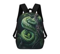 sinyumoney Snake in Jungle Mochilas Infantiles Mochila Escolar Impresa En 3D Para Niños Mochilas De Viaje Bolsas Para Libros Para Niños 17inch Mochila Escolar