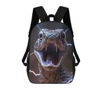 sinyumoney Snake Lightning Mochilas Para Niños Mochilas Escolares Mochila Escolar Para Niños Impresa En 3D Mochilas De Viaje De Moda Para Niños De Primaria Y Secundaria 17inch