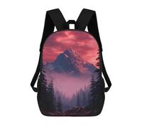 sinyumoney Snow-Capped Peaks at Sunset Mochila Escolar Infantil Impresa En 3D 17inch Mochilas De Moda Para Niños De Primaria Y Secundaria