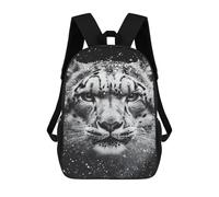 sinyumoney Snow Leopard in Snowstorm Mochila Escolar Ligera E Informal Para Adolescentes, Niños, Mujeres Y Hombres 17inch