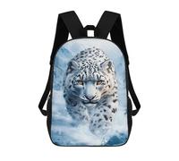 sinyumoney Snow Leopard in Winter Mochila Ligera Para Aeropuerto, Estudiantes Universitarios Y Mochileros: Perfecta Para Viajes, Trabajo Y Uso Diario 17inch