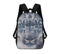 sinyumoney Snow Leopard Mochila Infantil De 17 Pulgadas, Mochila Escolar Con Estampado 3D De Dibujos Animados Para Niños Y Adolescentes.