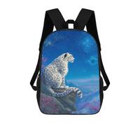 sinyumoney Snow Leopard Moonlit Night Mochila De Viaje Para La Universidad Mochilas Para La Escuela/trabajo/viajes 17inch