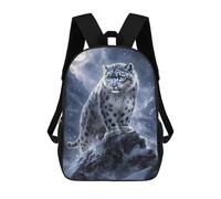 sinyumoney Snow Leopard Mountain Majesty 17inch Mochilas Escolares Impresas En 3D, Mochilas Escolares De Moda Para Niños De Primaria Y Secundaria