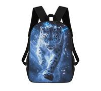 sinyumoney Snow Leopard with Lightning Mochila Infantil De Moda Divertida Mochila Escolar Para Niños Y Adolescentes Con Impresión 3D Para Niños 17inch