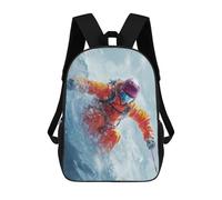 sinyumoney Snowboarder in Action -16 Mochila Escolar Ligera Mochila Escolar De Día Mochila Para Libros Para La Universidad Para Acampar Aventuras Al Aire Libre Y Viajes Diarios 17inch