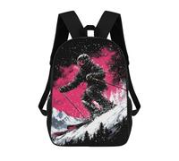 sinyumoney Snowboarder in Action -4 Mochila Escolar Para Secundaria Y Preparatoria. Mochila Informal Para Adolescentes, Chicas, Chicos, Mujeres Y Hombres. 17inch
