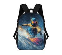 sinyumoney Snowboarder in Action -7 Mochila Escolar, Bolso De Negocios, Bolso Para Portátil Resistente Para Niñas Y Adolescentes 17inch