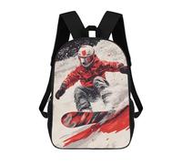 sinyumoney Snowboarder in Action Mochila Escolar Para Computadora Para La Escuela/trabajo/viajes Para Niñas, Adolescentes 17inch