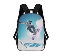 sinyumoney Snowboarder in Action Mochila Infantil, Mochila Escolar De Gran Capacidad Para Estudiantes, Mochila Para Libros, Mochila Para Niños, Niñas, Adultos Y Adolescentes 17inch