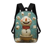 sinyumoney Snowman Toilet Paper Fun Mochila Infantil Para Niñas, Mochila Escolar 3D, Mochila Para Niños Pequeños, Mochila Informal De Día, Mochila Escolar De Moda 17inch