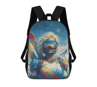sinyumoney Snowy Adventure Ski Gear Mochilas Para Niños 17inch Mochila Escolar Mochila Escolar Impresa En 3D Para Niños De Primaria Y Secundaria