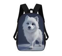 sinyumoney Snowy Arctic Wolf Pup Mochila Infantil Para Niñas, Mochila Escolar 3D, Mochila Para Niños Pequeños, Mochila Informal De Día, Mochila Escolar De Moda 17inch